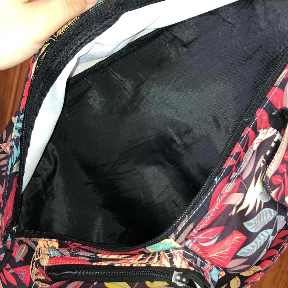 Tropical floral, cross, body bag, travel, bag, small travel bag carry bag purse - Picture 5 of 8